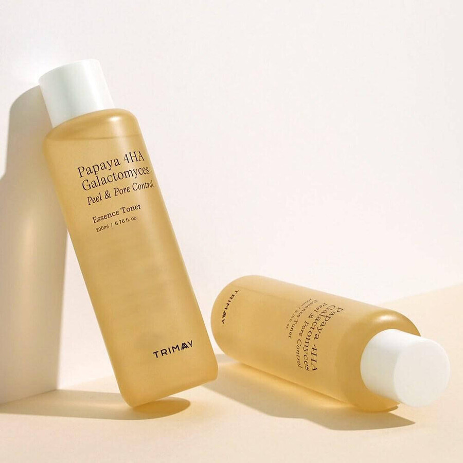 Peeling-Toner, Papaya 4HA Galactomyces Peel & Pore Control, 200 ml, Trimay