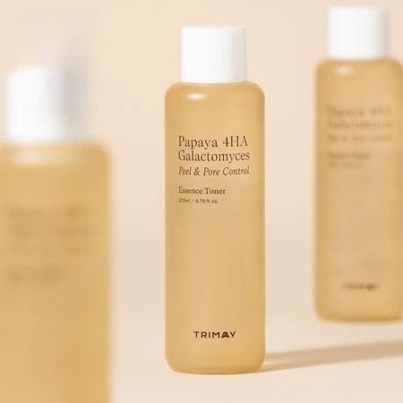 Exfoliating Toner, Papaya 4HA Galactomyces Peel & Pore Control, Trimay, 200 ml, Biocart