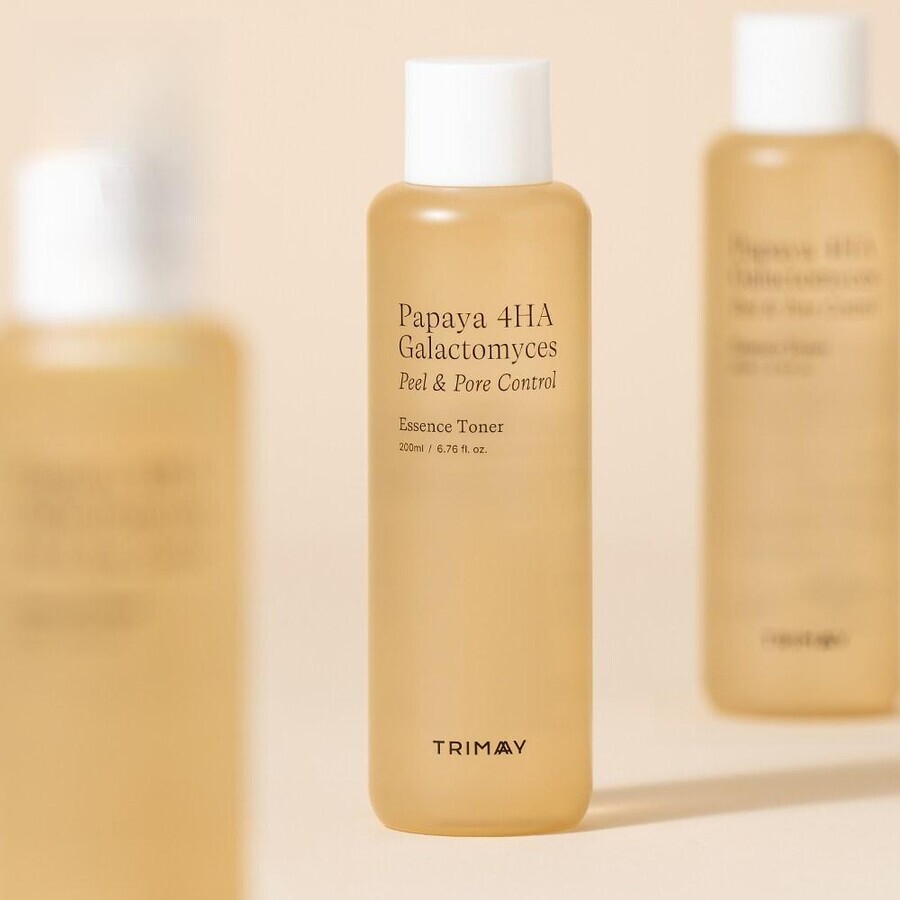 Peeling-Toner, Papaya 4HA Galactomyces Peel & Pore Control, 200 ml, Trimay