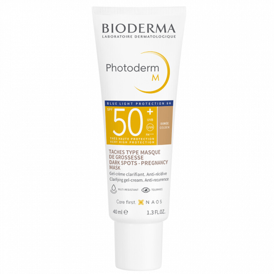 Gel crema con color y FPS 50+ Photoderm M, 40 ml, Bioderma