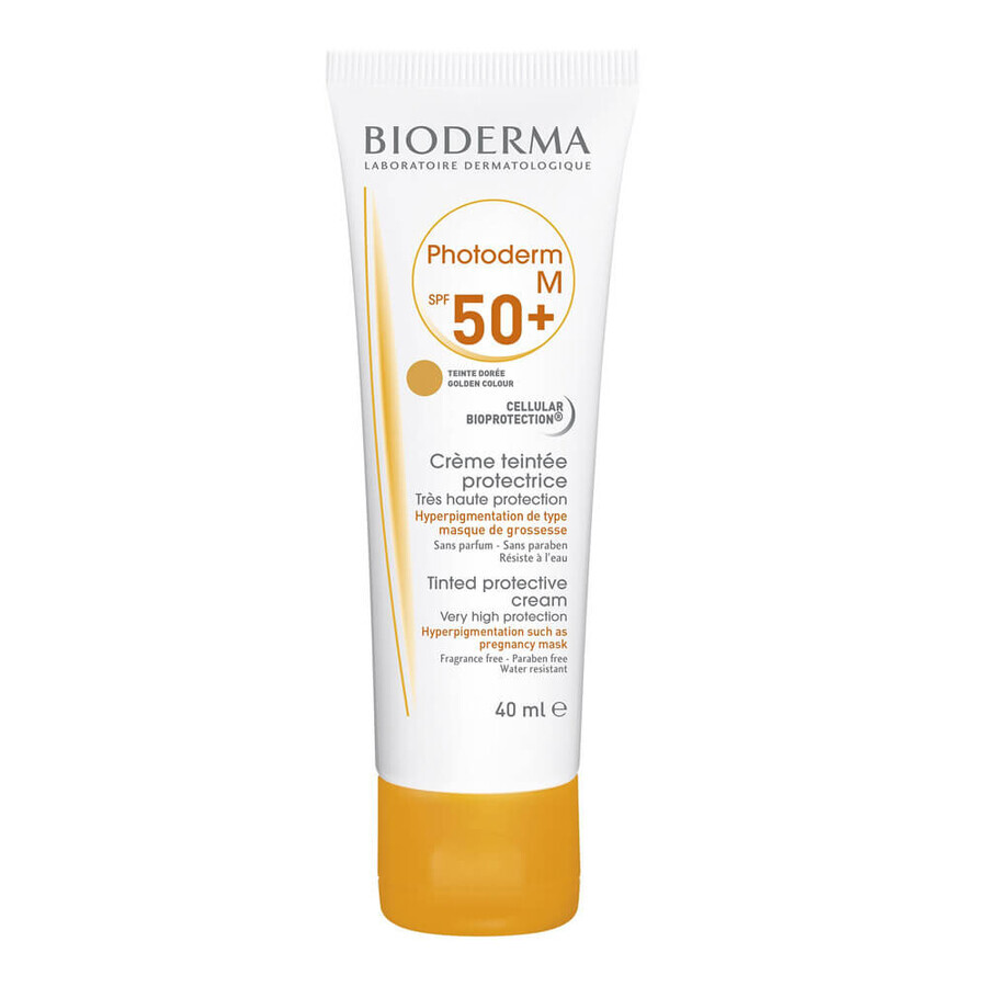 Gel crema con color y FPS 50+ Photoderm M, 40 ml, Bioderma