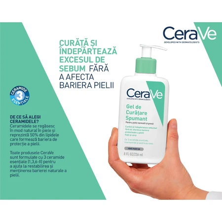 Foaming cleansing gel for normal-oily skin, 473 ml, CeraVe