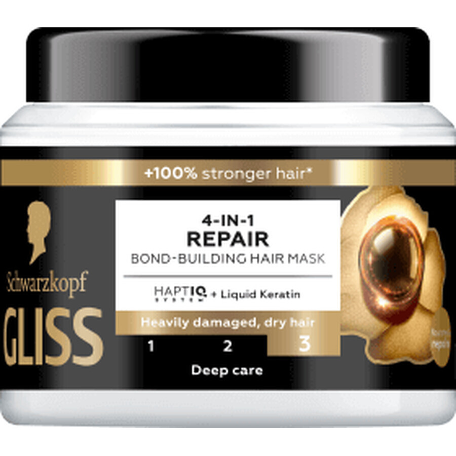 Cumpără Schwarzkopf GLISS Mască de păr 4 în 1 reparatoare, 400 ml Schwarzkopf GLISS Mască de păr 4 în 1 reparatoare, 400 ml