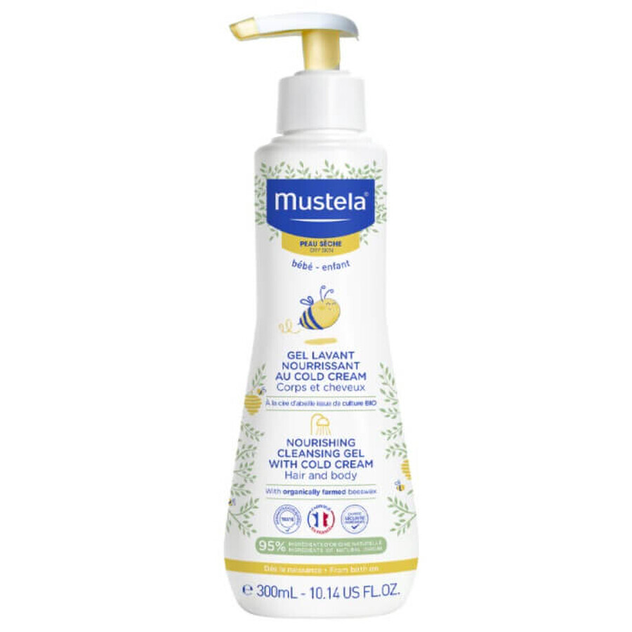 Acquista Mustela Detergente Nutriente alla Cold Cream Corpo e Capelli Pelle Secca, 300ml Mustela Detergente Nutriente alla Cold Cream Corpo e Capelli Pelle Secca, 300ml