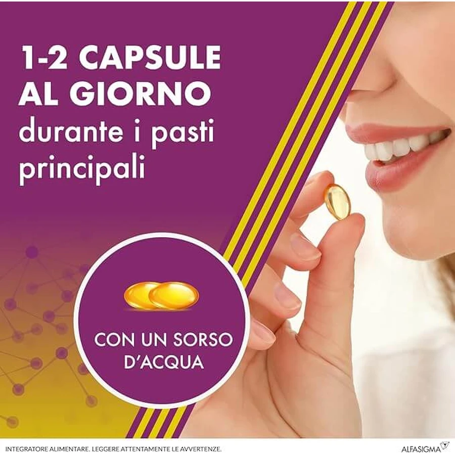 Alanerv package, 100 (5 x 20) soft capsules, Alfasigma