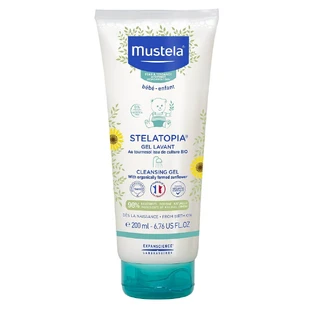 Gel nettoyant pour peaux atopiques Stelatopia, 200 ml, Mustela