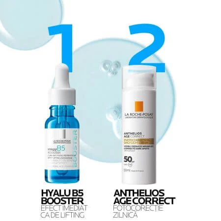 La Roche-Posay Hyalu B5 Booster Sérum concentrado antiarrugas con efecto lifting inmediato, 15 ml