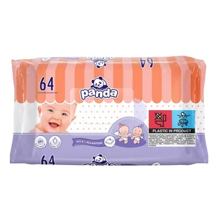 Servilletas húmedas Panda, 64 unidades, Bella