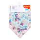 Cotton scarf bib, 2 pieces, Floral, Babyono