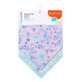 Cotton scarf bib, 2 pieces, Birds, Babyono