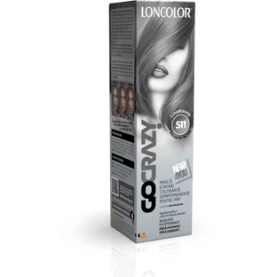 Loncolor Go Crazy semipermanent haarkleuringsmasker (crème) S11 donker zilver, 1 st