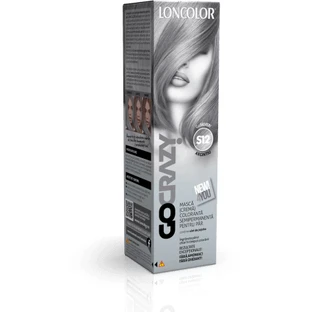Loncolor Go Crazy Masque de coloration semi-permanente (crème) S12 Silver, 1 pc