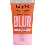 Nyx Professional MAKEUP Foundation Bare With Me Blur Tint 12 Medium Dark, 30 ml