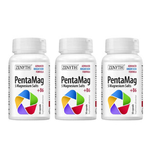 PentaMag 1200 mg Packung 3 x 30 Kapseln, Zenyth