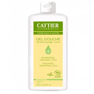 Organic shower gel with wild verbena and citrus, 1000 ml, Cattier