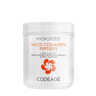 Codeage Gehydrolyseerd Multi Collageen - 5 soorten collageenpeptiden, gehydrolyseerd collageen uit 5 peptidenbronnen, smaakloos, 567 g, GNC