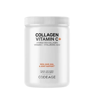 Codeage Collageen Vitamine C+, gehydrolyseerd collageen met vitamine C en hyaluronzuur, 283 g, GNC