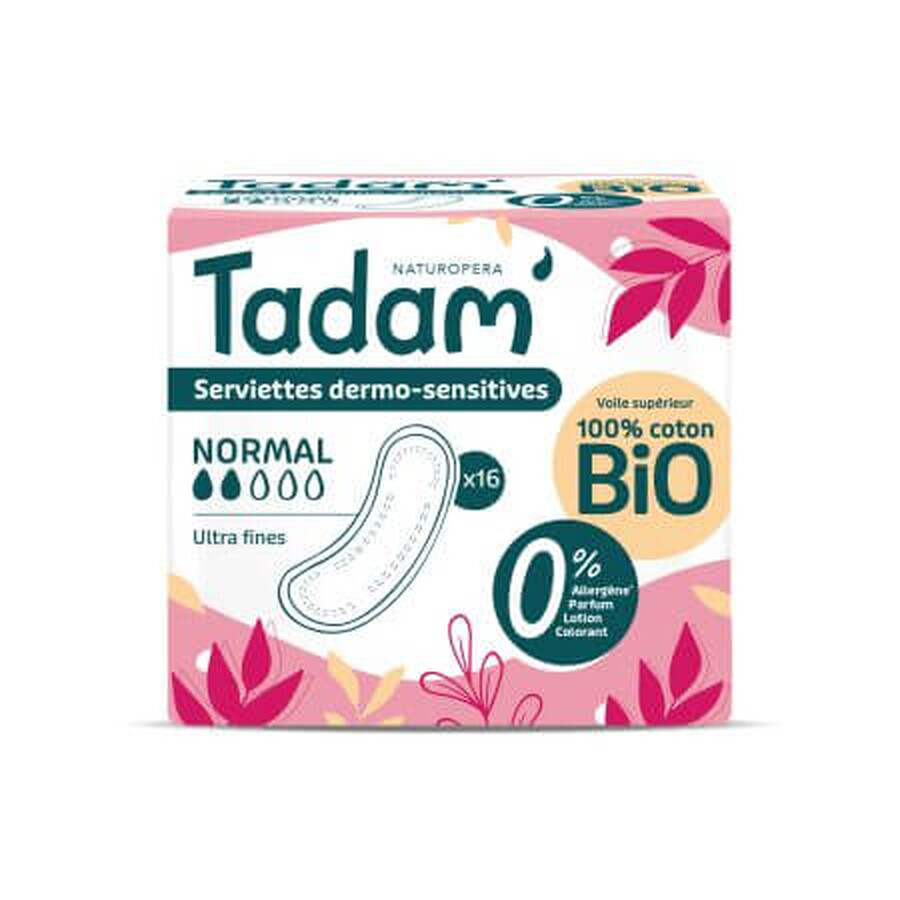 Bio Hypoallergenic absorbent pads, Ultra Normal, 16 pieces, Tadam
