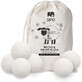 Balls for dryer in ecological wool, 6 pcs, Sipo