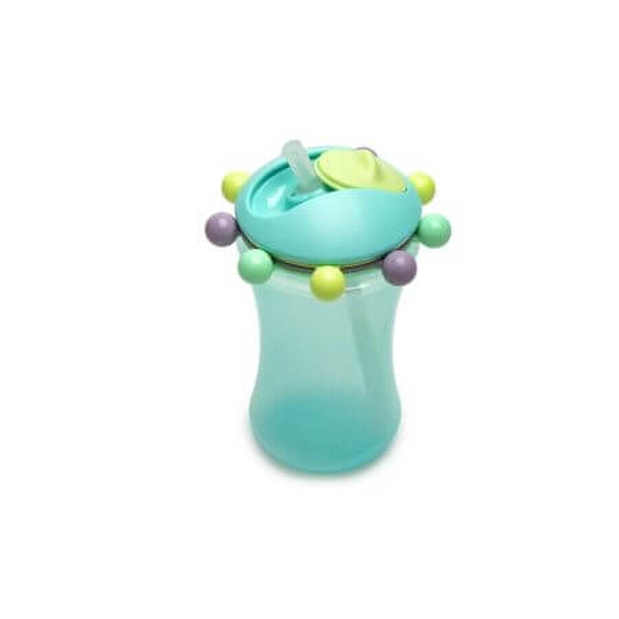 Mug with Abacus straw, 340 ml, Blue, Melii
