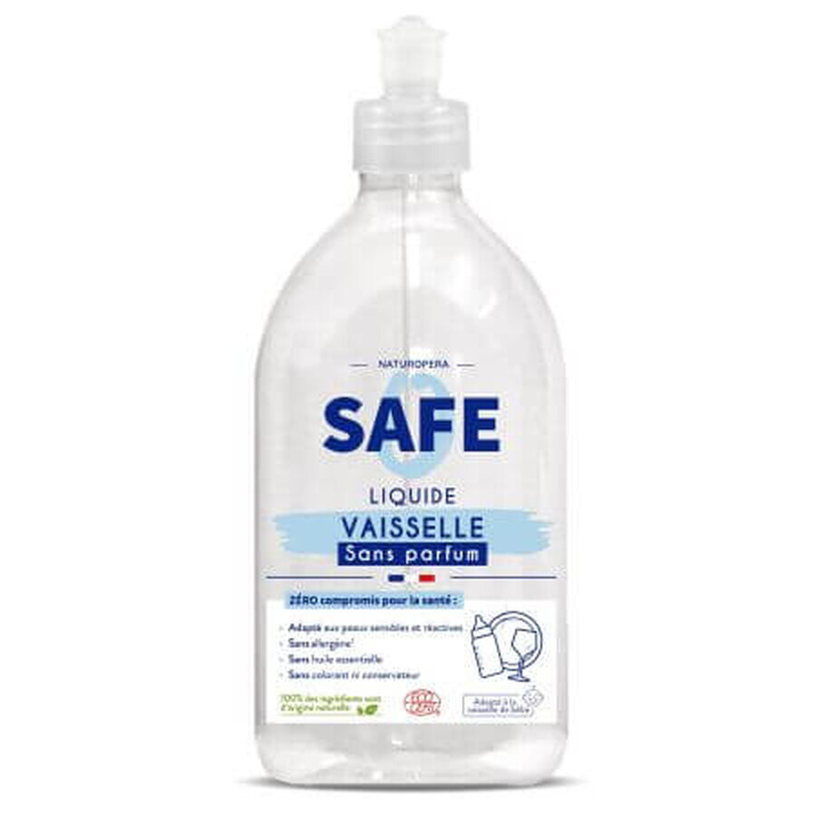 Detergente lavavajillas ecológico sin perfume, 500 ml, Seguro
