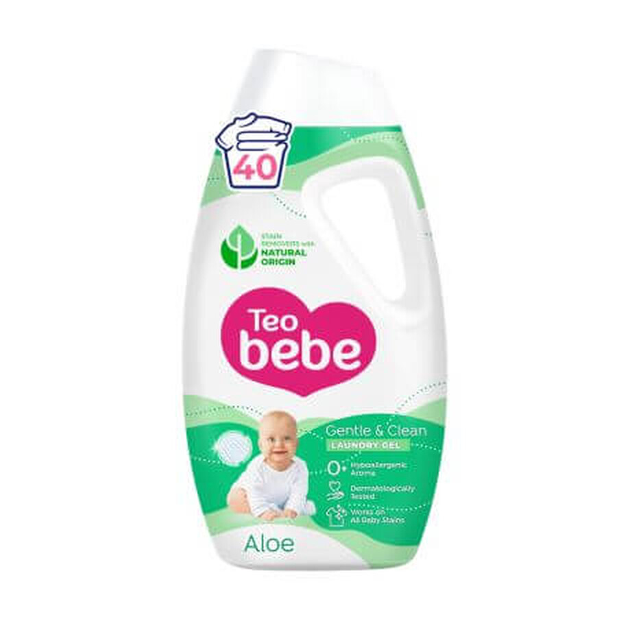 Gentle &amp; Clean Gel Cleanser, Aloe, 1800 ml, Teo Baby