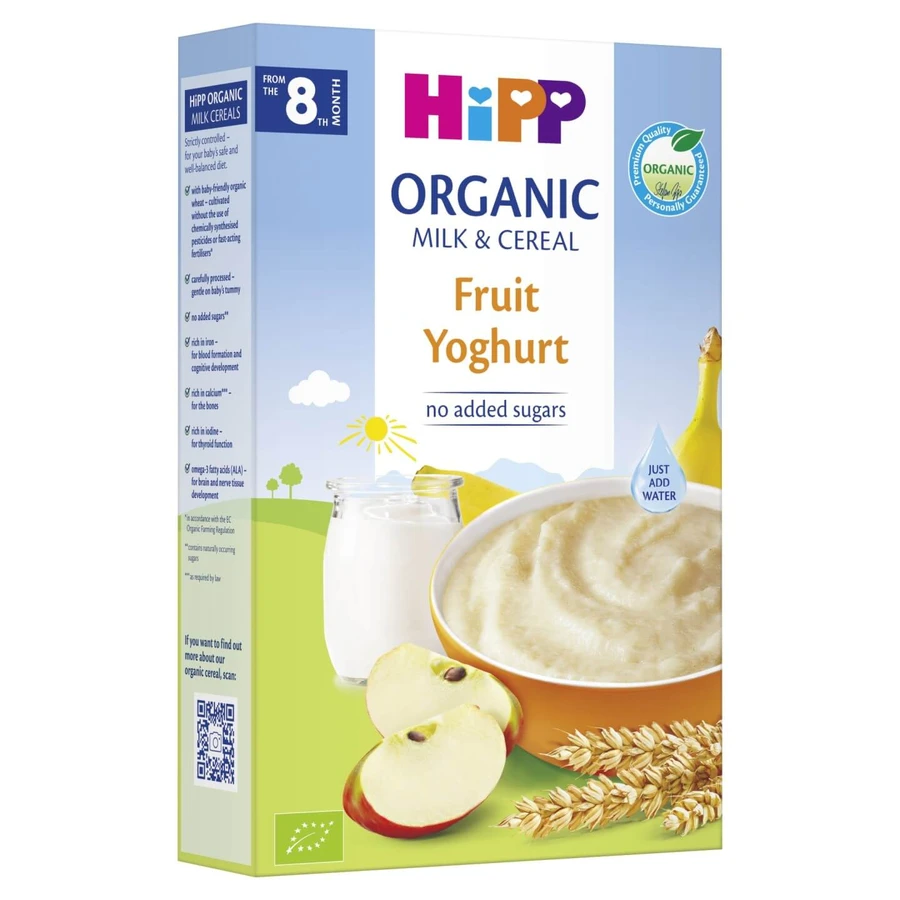 Hipp biologische melk en granen met fruit en yoghurt, 250 g (vanaf 8 maanden)