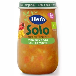 Organic mash with macaroni and tomatoes Solo, 8 months+, 190 g, Hero Baby