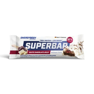 Superbar White Chocolate Jelly Protein Bar, 50 g, Energybody