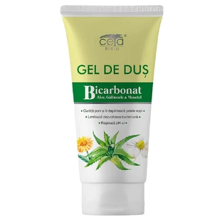 Gel de ducha con bicarbonato, aloe, caléndula y manzanilla, 200 ml, Ceta Sibiu