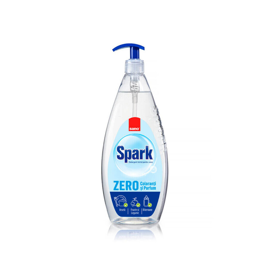 Detergente para vajilla Spark Zero, 700 ml, Sano