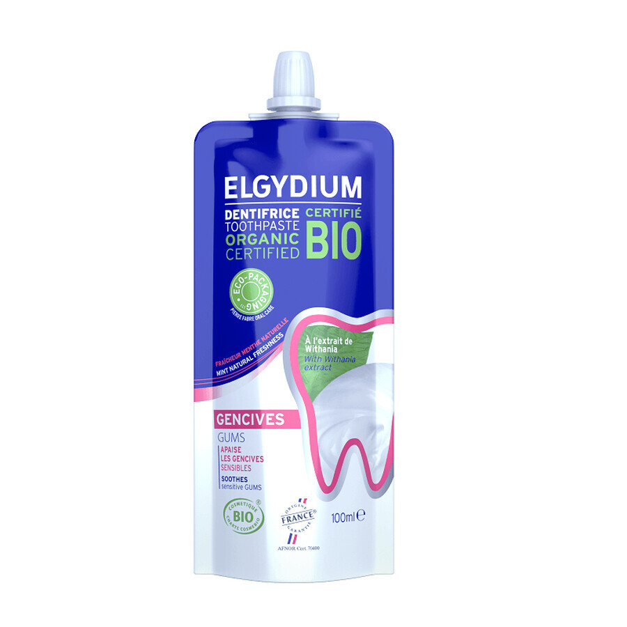 Boutique Dentifrice pour gencives sensibles Elgydium Gums Organic, 100 ml, Elgydium Dentifrice pour gencives sensibles Elgydium Gums Organic, 100 ml, Elgydium