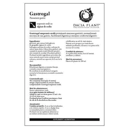Gastrogal suspension orale, 200 ml, Dacia Plant
