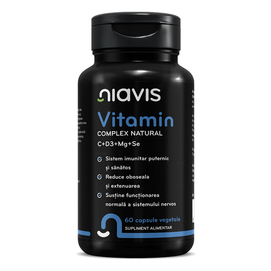 Complesso vitaminico naturale, 60 capsule, Niavis