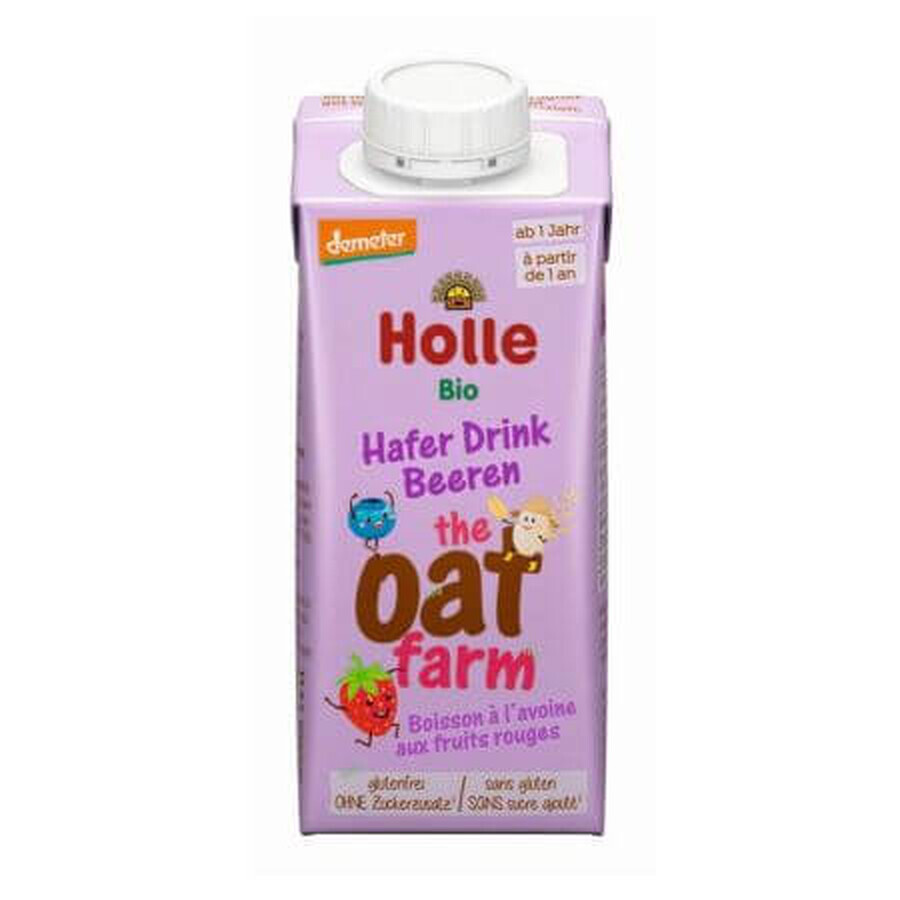 Biologische haverdrank voor kinderen met rode vruchten, 200 ml, Holle
