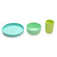 Set de 3 r&#233;cipients alimentaires en silicone, Bleu, Citron vert et Menthe, Melii