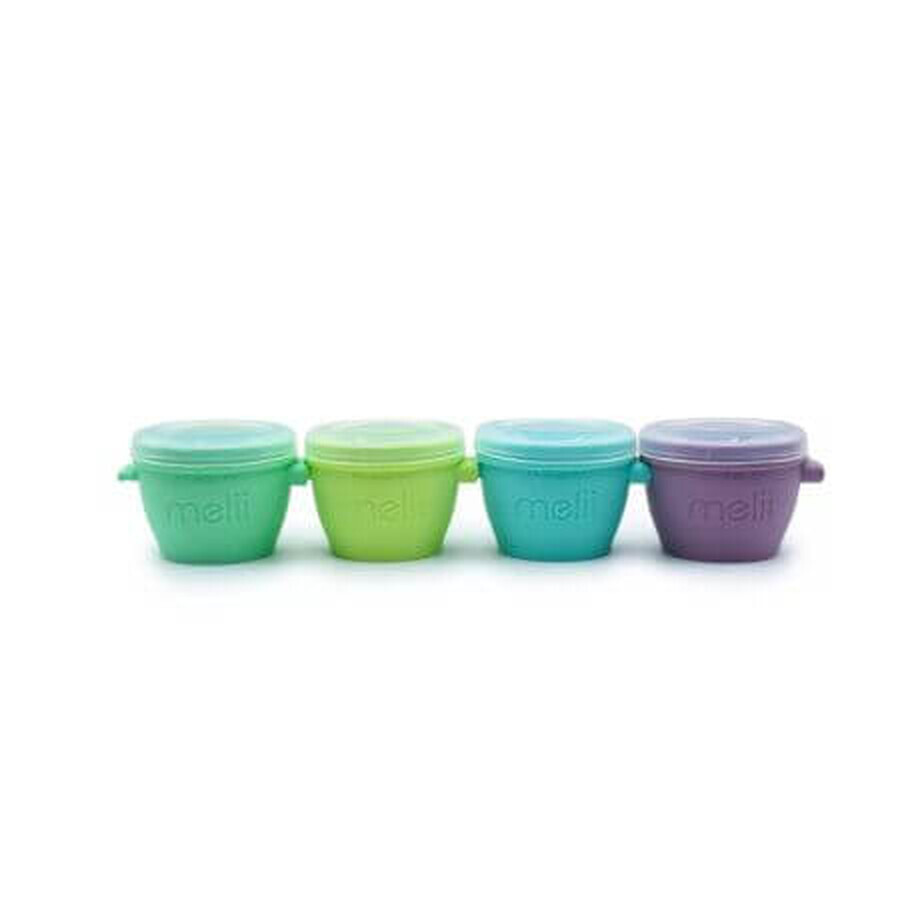 Buy Set of 4 Snap&Go silicone containers, 118 ml, Melii Set of 4 Snap&Go silicone containers, 118 ml, Melii