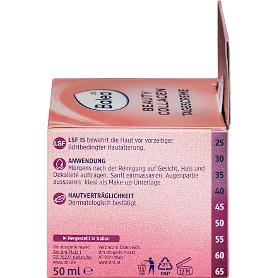 Balea Gesichtscreme Beauty Collagen LSF15, 50 ml