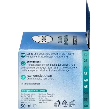 Balea Crema de día hidratante SPF15, 50 ml