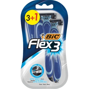 BIC FLEX3 scheerapparaat, 4 stuks