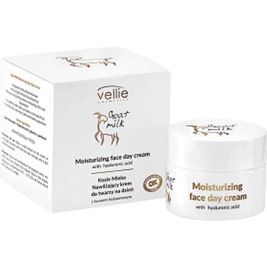 Vellie Moisturizing day cream with goat milk extract, 50 ml