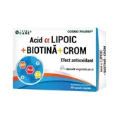 Alpha-Liponsäure mit Biotin und Chrom, 30 Kapseln, Cosmopharm