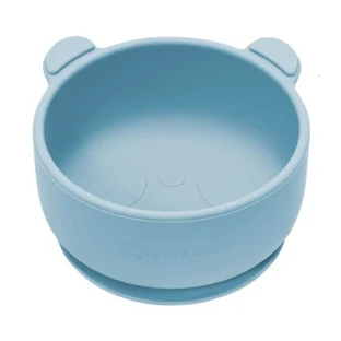 Siliconen kom met zuignap De Kleine Beer, 6 maanden+, Aqua Blauw, Appekids