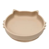 Kitty II siliconen kom, 6 maanden+, Bubble Beige, Appekids