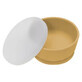 Silicone bowl with suction cup and lid, 6 months+, Honey, Appekids