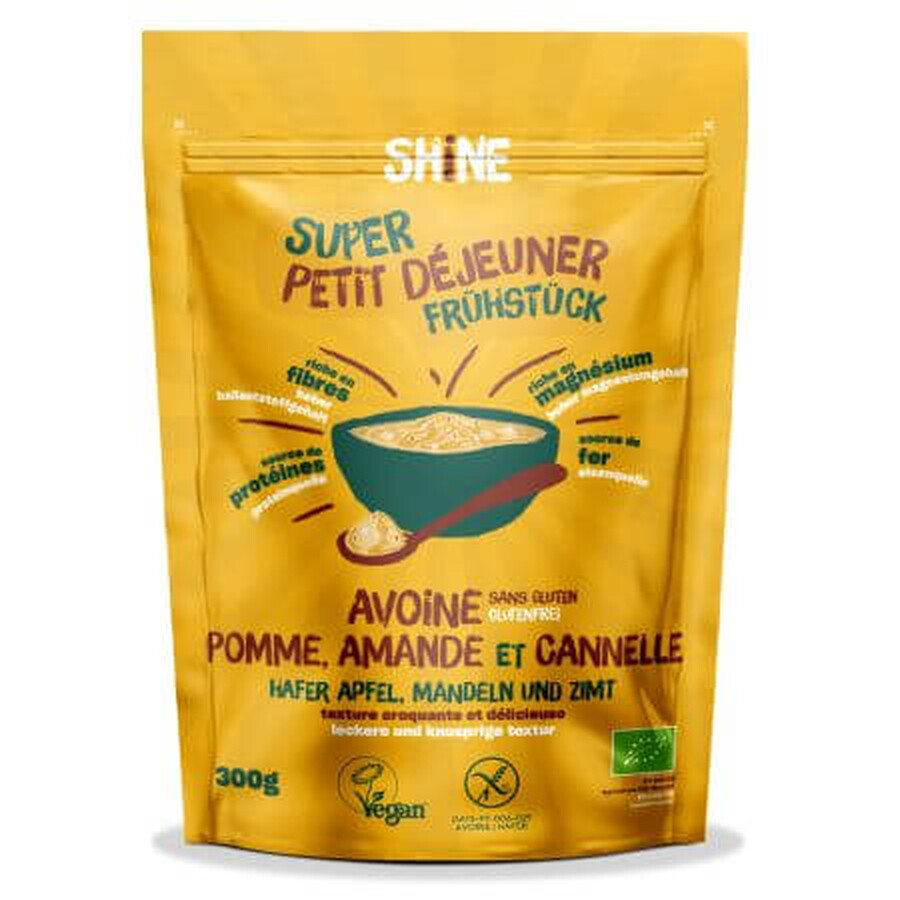 Shop Bio-Instant-Cerealien mit Hafer, Äpfeln, Mandeln und Zimt, 300 g, Shine Bio-Instant-Cerealien mit Hafer, Äpfeln, Mandeln und Zimt, 300 g, Shine