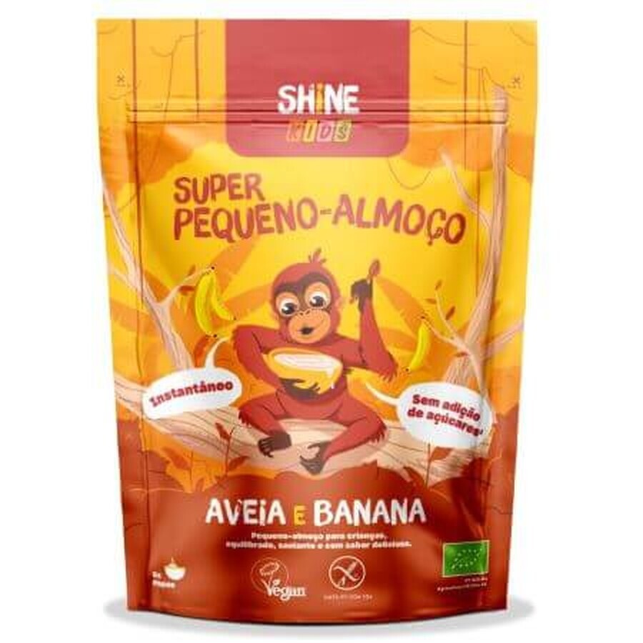 Cereali istantanei biologici per bambini con avena e banana, 300 g, Shine