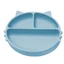 Compartmentalized silicone plate with suction cup Kitty, 6 months+, Aqua Blue, Appekids