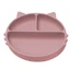 Plato compartimentado de silicona con ventosa Kitty, 6 meses+, Old Rose, Appekids