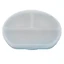 Unterteilter Silikonteller mit Saugnapf und Deckel, 6 Monate+, Aqua Blue, Appekids